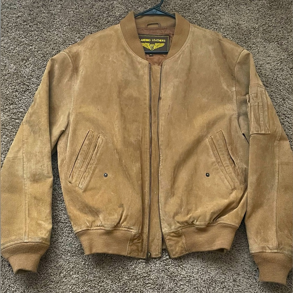 Landing Leathers Men’s Genuine Suede LeatherJacket